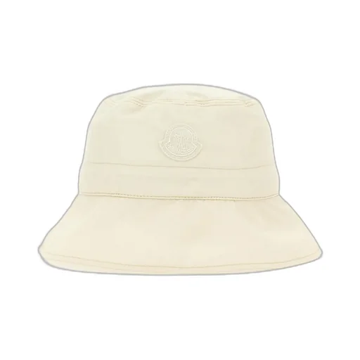 Moncler Logo Patch Wide Brim Bucket Hat