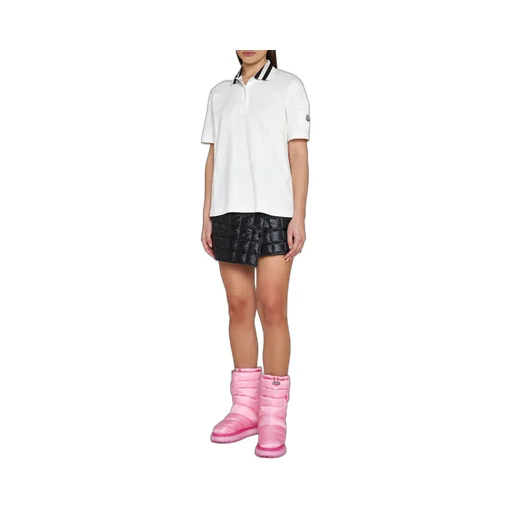 Moncler Logo Embroidered Short-Sleeved Polo Shirt