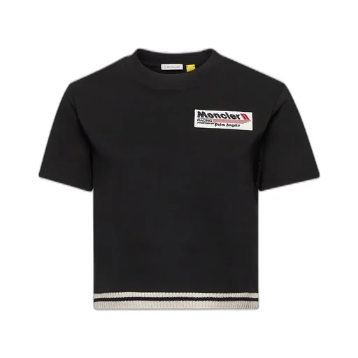 Moncler X Palm Angels Logo Patch Crewneck T-Shirt