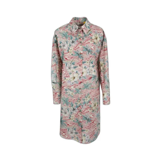 Moncler X Palm Angels Tropical Printed Shirt Dress