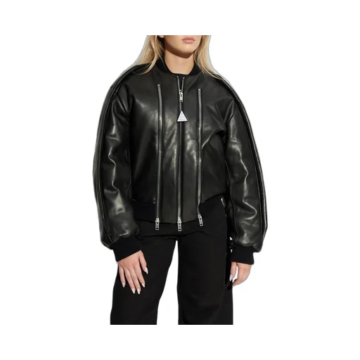 Moncler X Willow Smith Leather Bomber Jacket