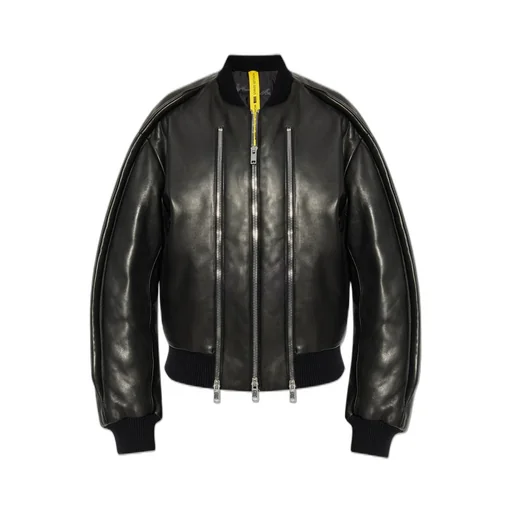 Moncler X Willow Smith Leather Bomber Jacket