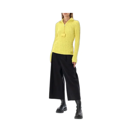 Moncler X Jw Anderson Half-Zipped Knitted Jumper