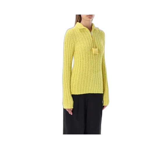 Moncler X Jw Anderson Half-Zipped Knitted Jumper