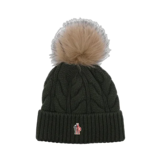 Moncler Grenoble Pompon Braided Beanie