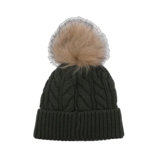 Moncler Grenoble Pompon Braided Beanie