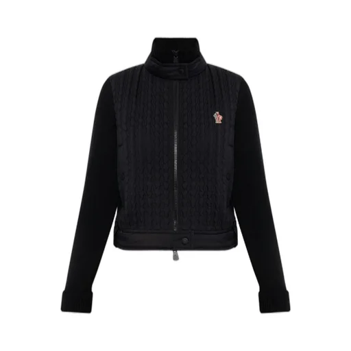 Moncler Grenoble High Neck Quilted Cardigan