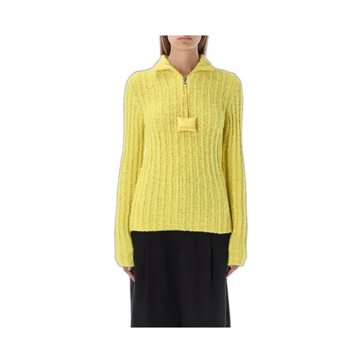 Moncler X Jw Anderson Half-Zipped Knitted Jumper
