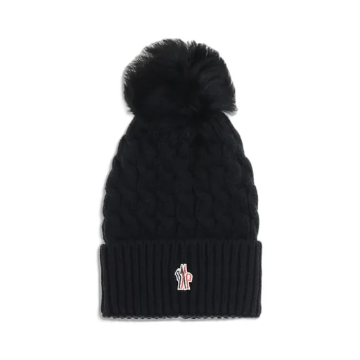 Moncler Grenoble Pompom Cable Knit Beanie