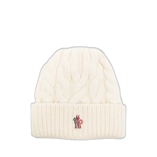 Moncler Grenoble Logo Patch Knitted Beanie