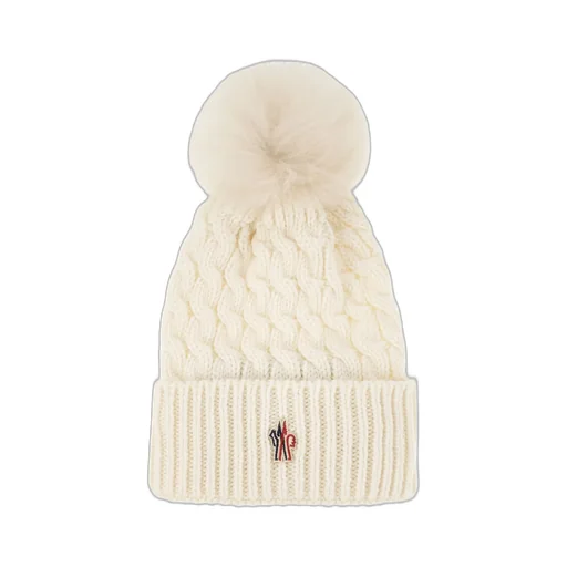 Moncler Grenoble Pompom Cable Knit Beanie