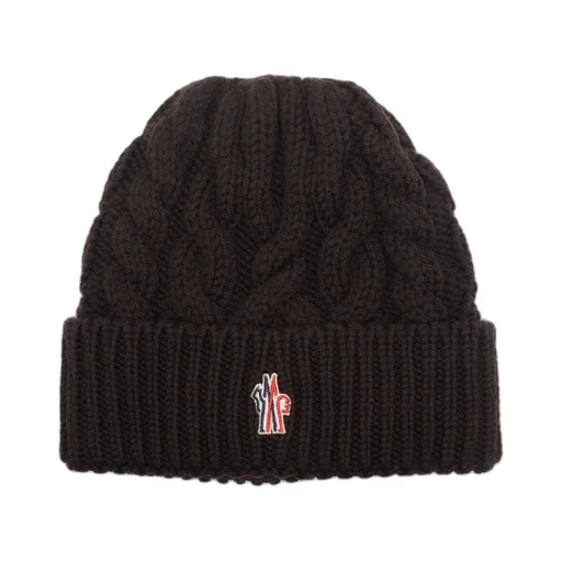 Moncler Grenoble Logo Patch Knitted Beanie