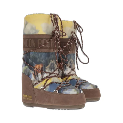 Moon Boot Icon Postcard Lace Snow Boots