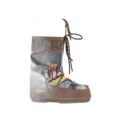 Moon Boot Icon Postcard Lace Snow Boots