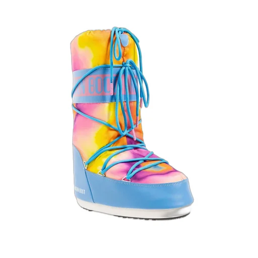 Moon Boot Icon Tie-Dyed Lace-Up Boots