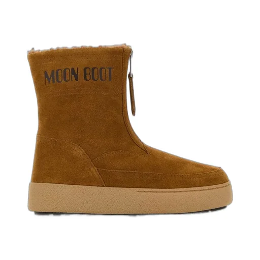 Moon Boot Logo Printed Zip Detail Boots