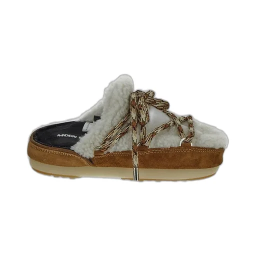 Moon Boot Round Toe Slip-On Slippers