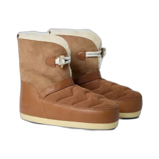 Moon Boot Quilted Round-Toe Ankle Boots