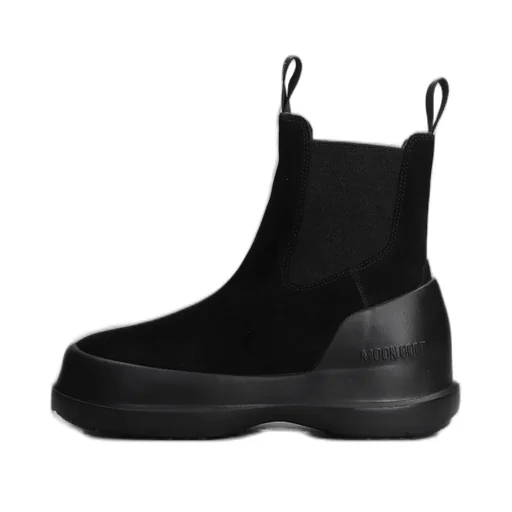 Moon Boot Luna Logo-Printed Slip-On Boots