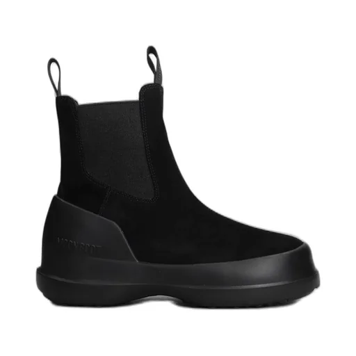 Moon Boot Luna Logo-Printed Slip-On Boots