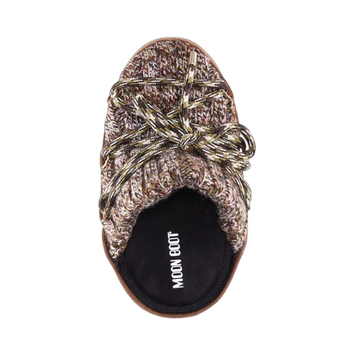 Moon Boot Round Toe Lace-Up Mules