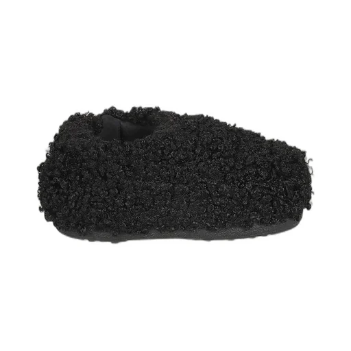 Moon Boot Faux Curly Slip-On Sandals