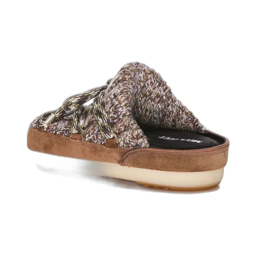 Moon Boot Round Toe Lace-Up Mules