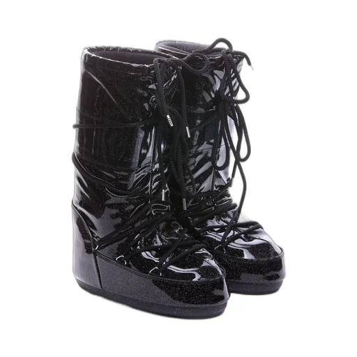 Moon Boot Icon Glitter Lace-Up Boots