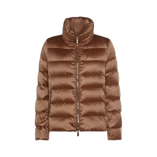 Moorer High Neck Zip-Up Jacket