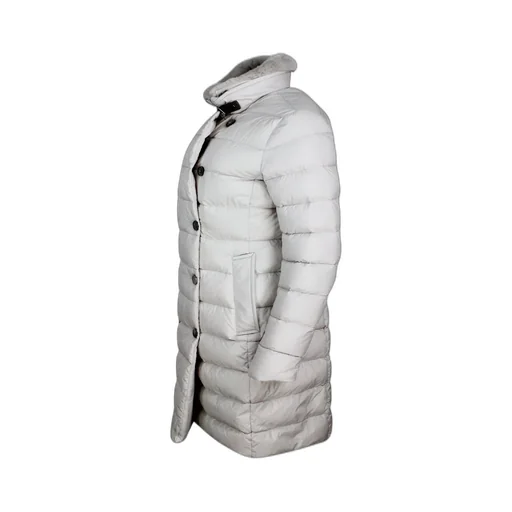 Moorer Longan High-Neck Double-Breasted Padded Coat