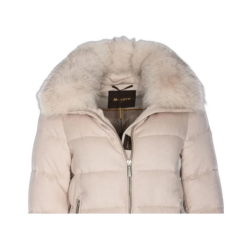Moorer Dorado-Fur-Ls9 Zipped Padded Jacket