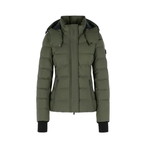 Moose Knuckles Hooded Logo Patch Jacket
