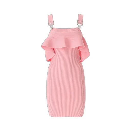 Moschino Jeans Ruffled Sleeveless Dress