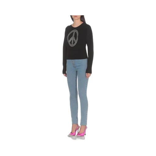 Moschino Jeans Embellished Cropped Jumper