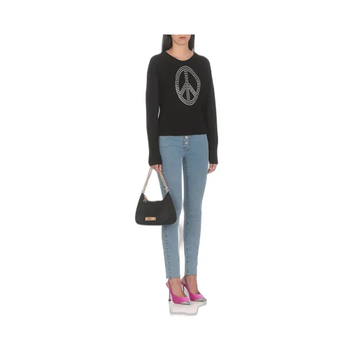 Moschino Jeans Embellished Cropped Jumper
