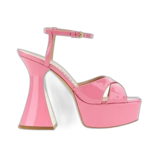 Moschino Crossover Strapped Platform Sandals