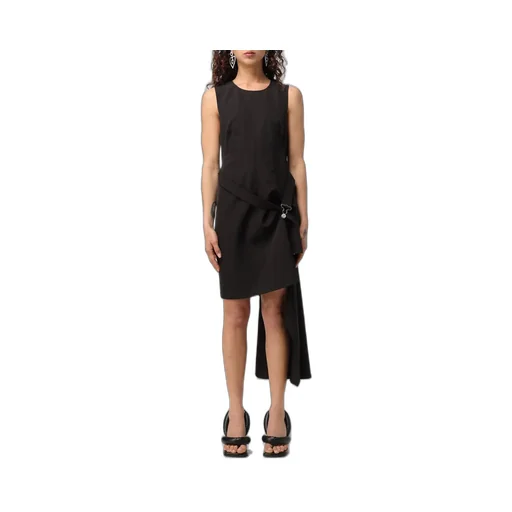 Moschino Jeans Sleeveless Asymmetric Hem Mini Dress