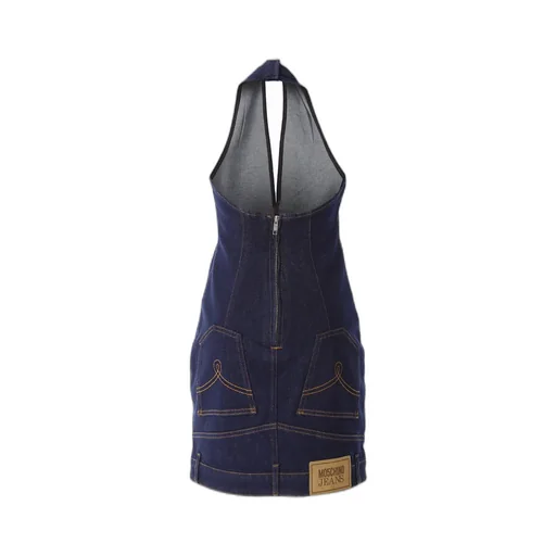 Moschino Jeans V-Neck Halterneck Mini Dress