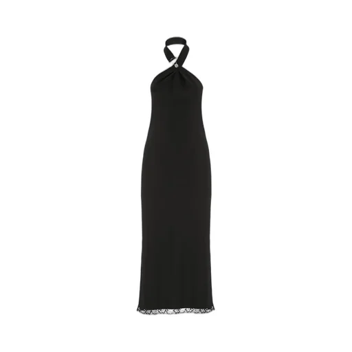 Moschino Jeans Halterneck Sleeveless Midi Dress