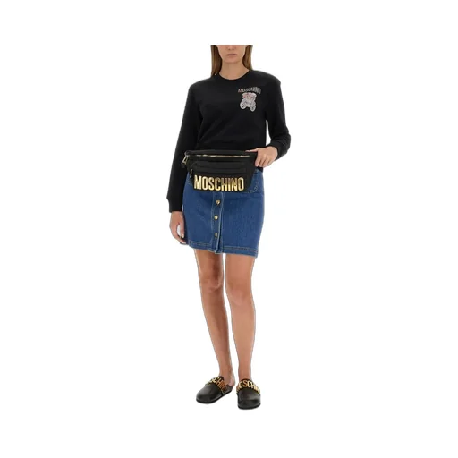 Moschino Teddy Bear Embellished Crewneck Sweatshirt