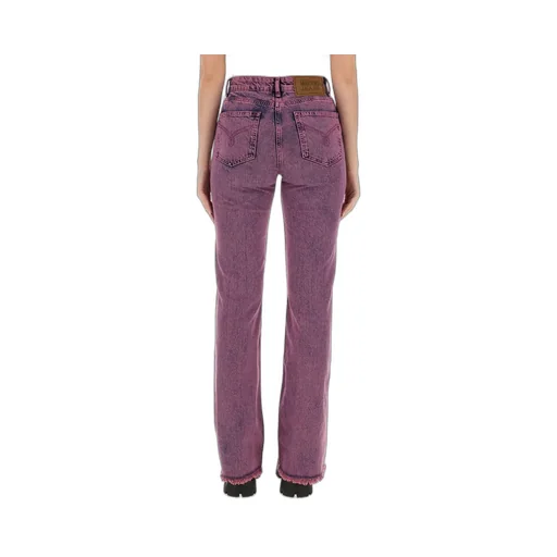Moschino Jeans Frayed Hem Flared Jeans