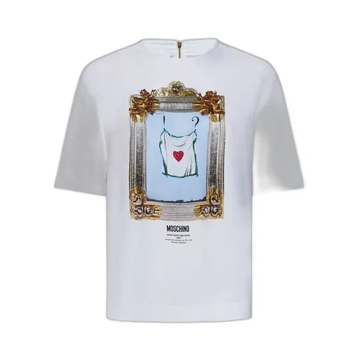 Moschino Painting-Printed Crewneck T-Shirt
