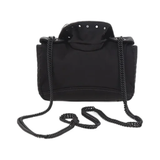 Moschino Logo Printed Embellished Biker Crossbody Bag