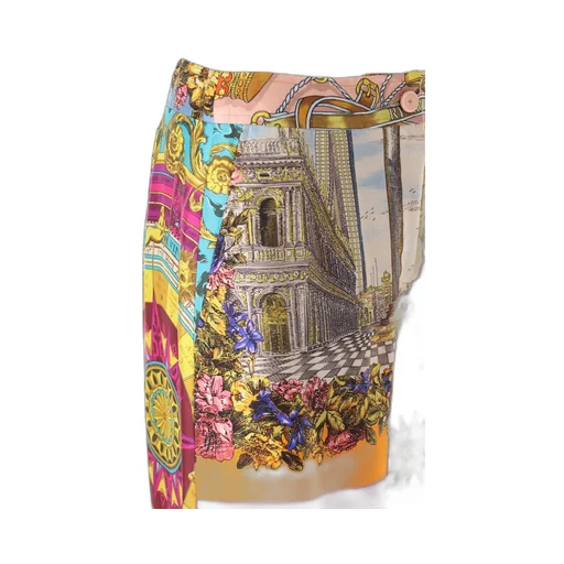 Moschino Scarf Printed Twill Trousers