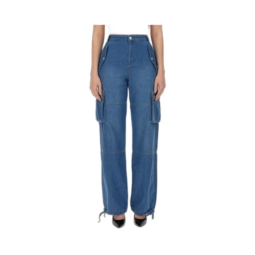 Moschino Jeans Logo Patch Cargo Jeans