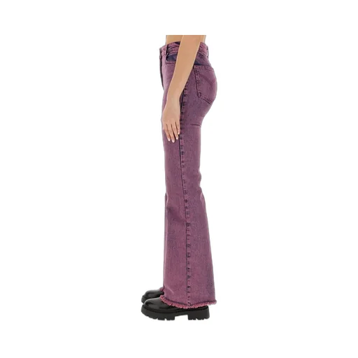 Moschino Jeans Frayed Hem Flared Jeans