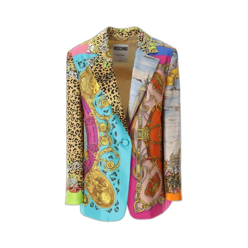 Moschino Scarf Printed Twill Jacket