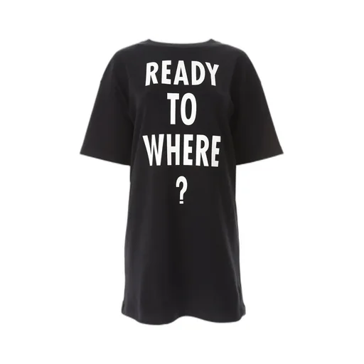 Moschino Ready To Where Printed Crewneck Mini Dress