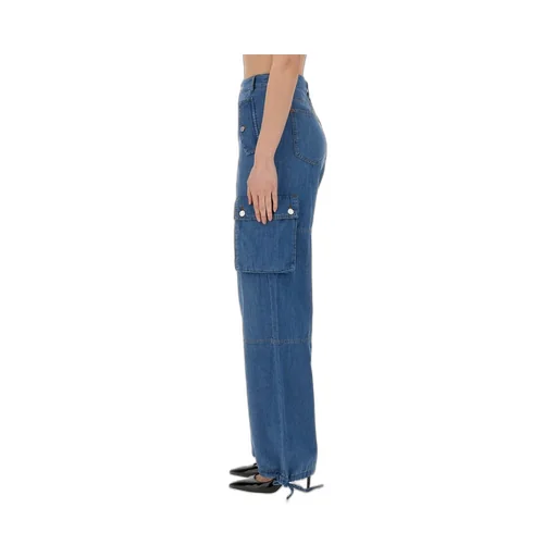 Moschino Jeans Logo Patch Cargo Jeans