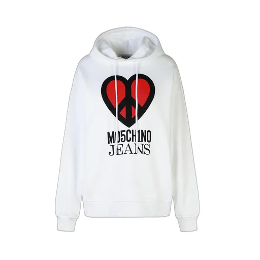 Moschino Jeans Peace Symbol Printed Hoodie